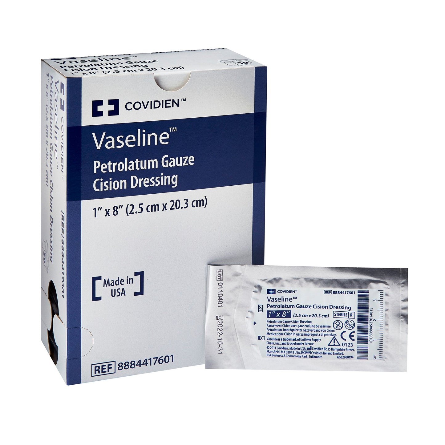 GAUZE, CISION DRSNG STR 1"X8" (50/BX) KENDAL