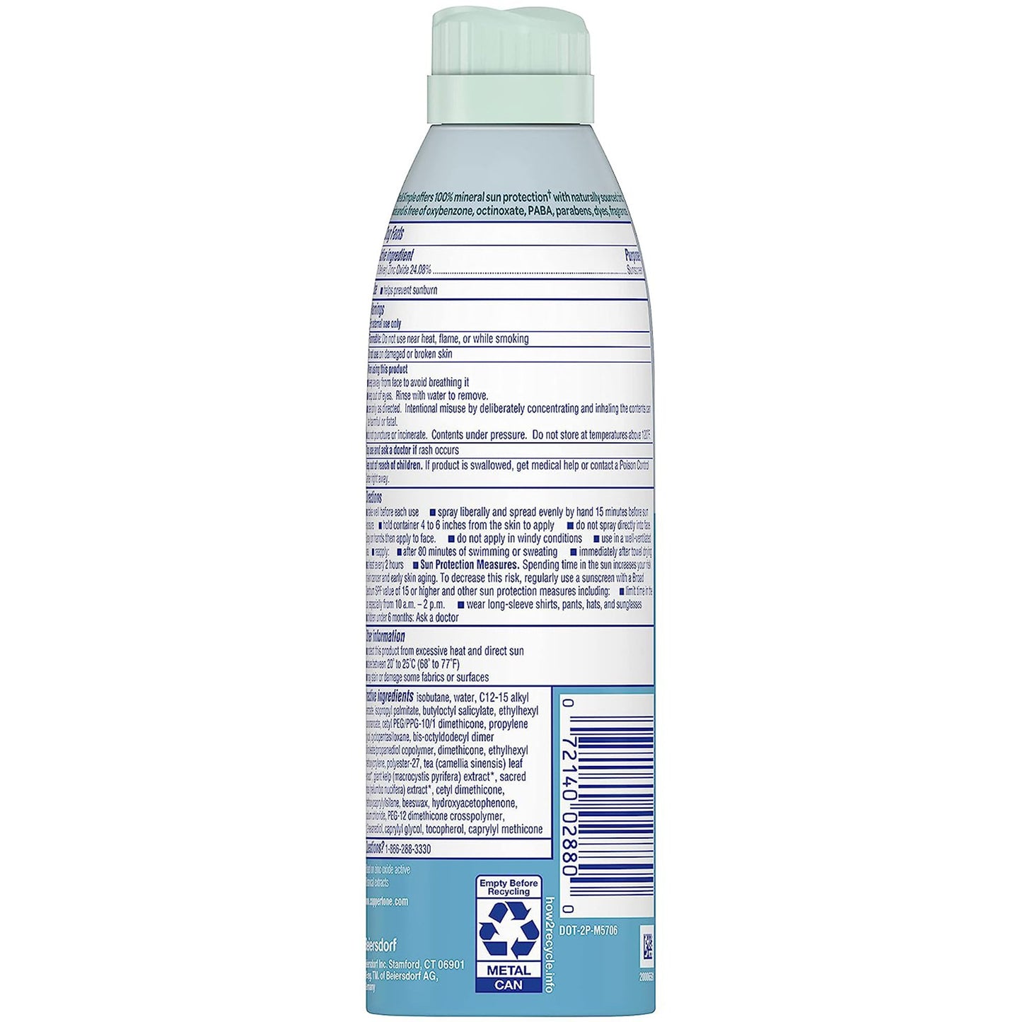 COPPERTONE, LOT PURE & SIMPLE SPF50 6OZ