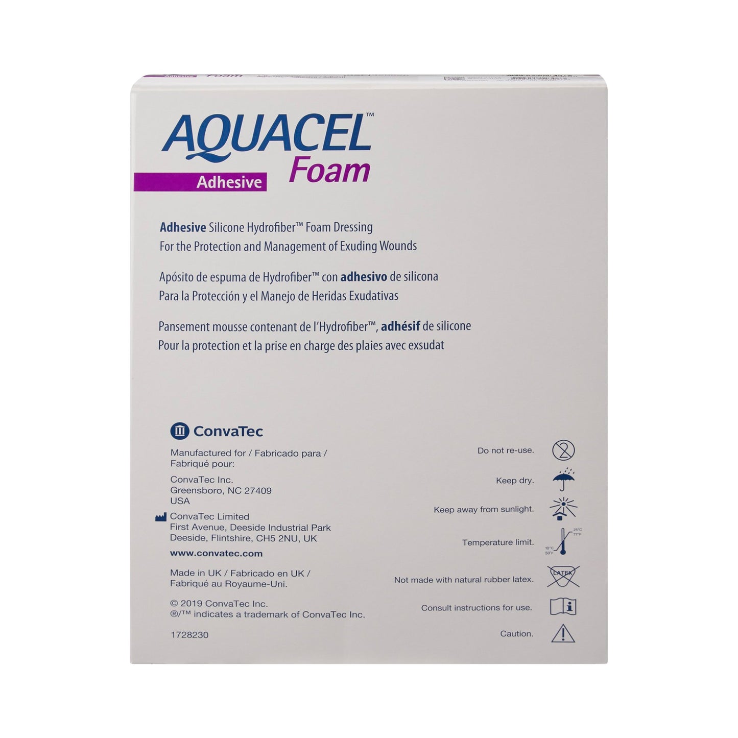 DRESSING, SACRAL AQUACEL ADH FM 8X7" (5/BX)
