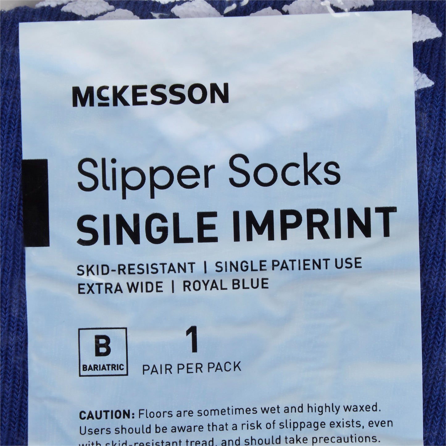 SLIPPER, TERRY ECONOMY SNGL THREAD LF BARIATRIC XWD (48PR/CS
