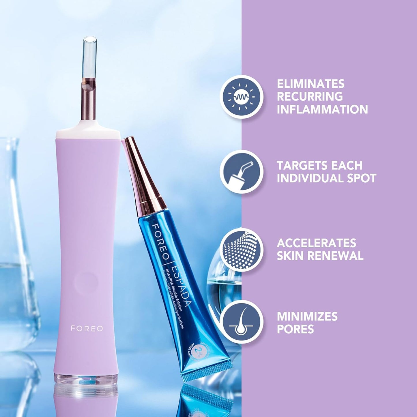 DEVICE, ACNE TRTMT ESPADA 2 PLUS W/BLEMISH SOL LAV