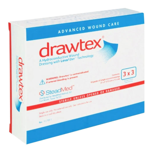 DRESSING, WND W/LEVA FIBER 3X3(10/BX) SWISAM