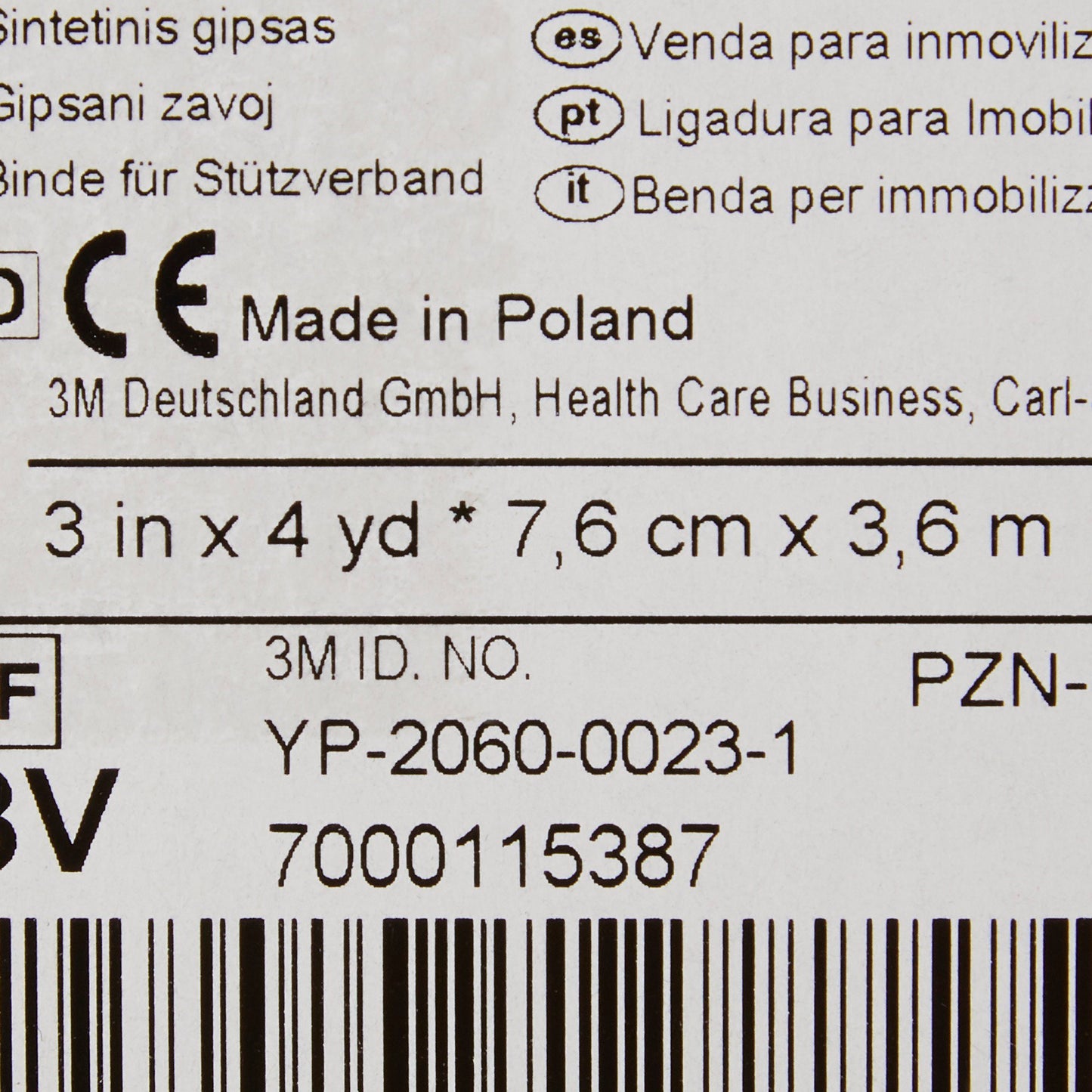TAPE, CAST SCOTCHCAST 3"X4YDS BRT GRN (10/BX) 3MORTH