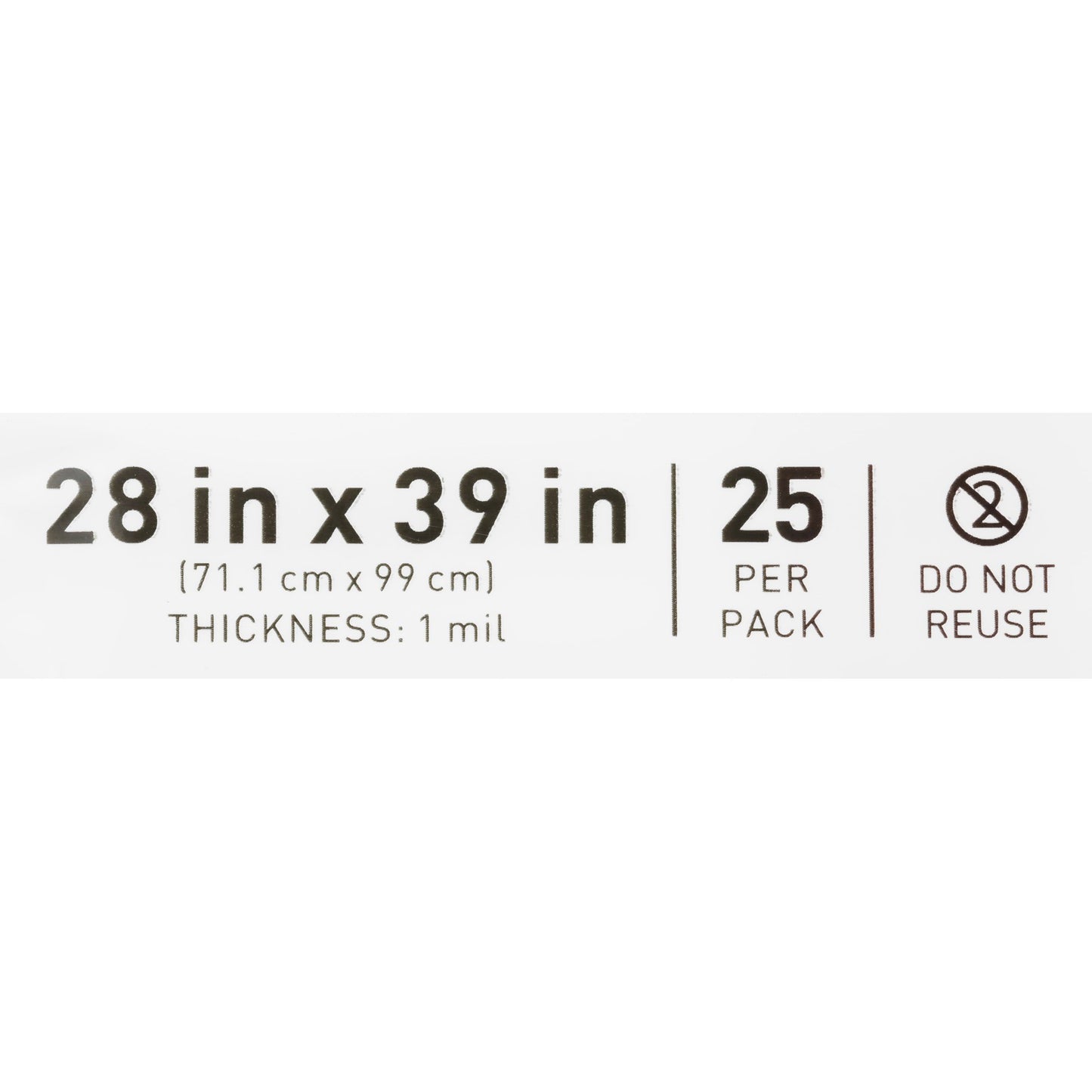 BAG, WATER SOLUBLE HEAVY DUTY 28"X39" 30-35GL (100/CS)
