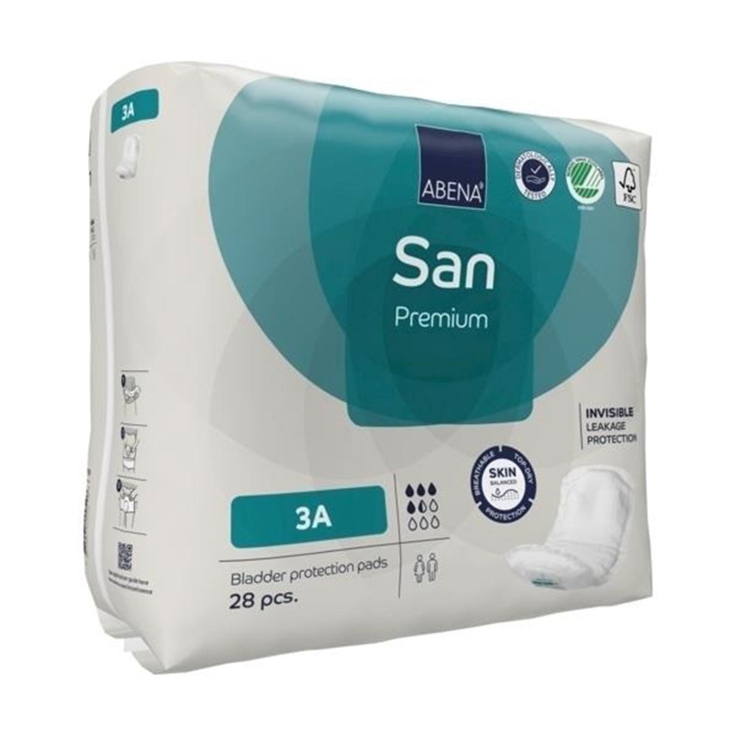 PAD, BLADDER CNTRL ABENA SANI ADLT 3A (28/PK 7PK/CS)