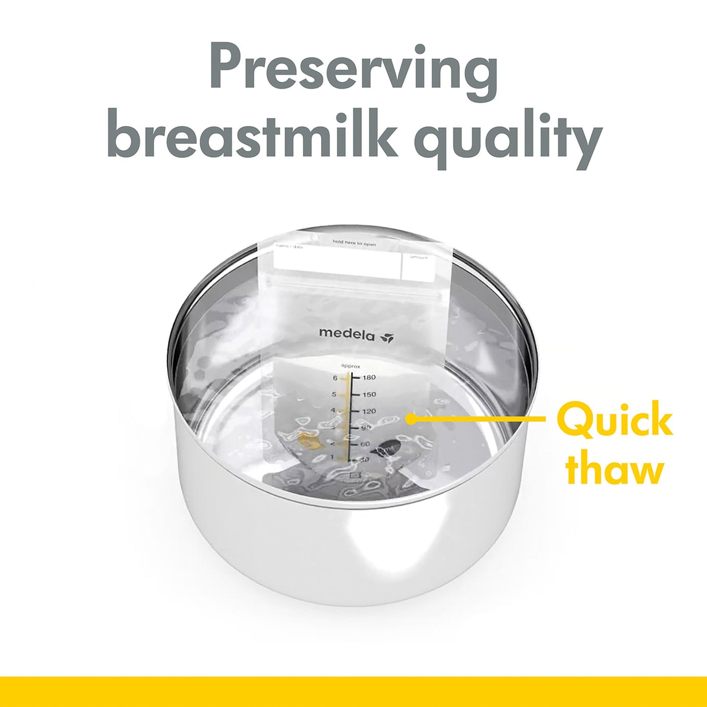 BAG, STORAGE BREAST MILK PRE-SEALED 6OZ (50/PK 12PK/CS)