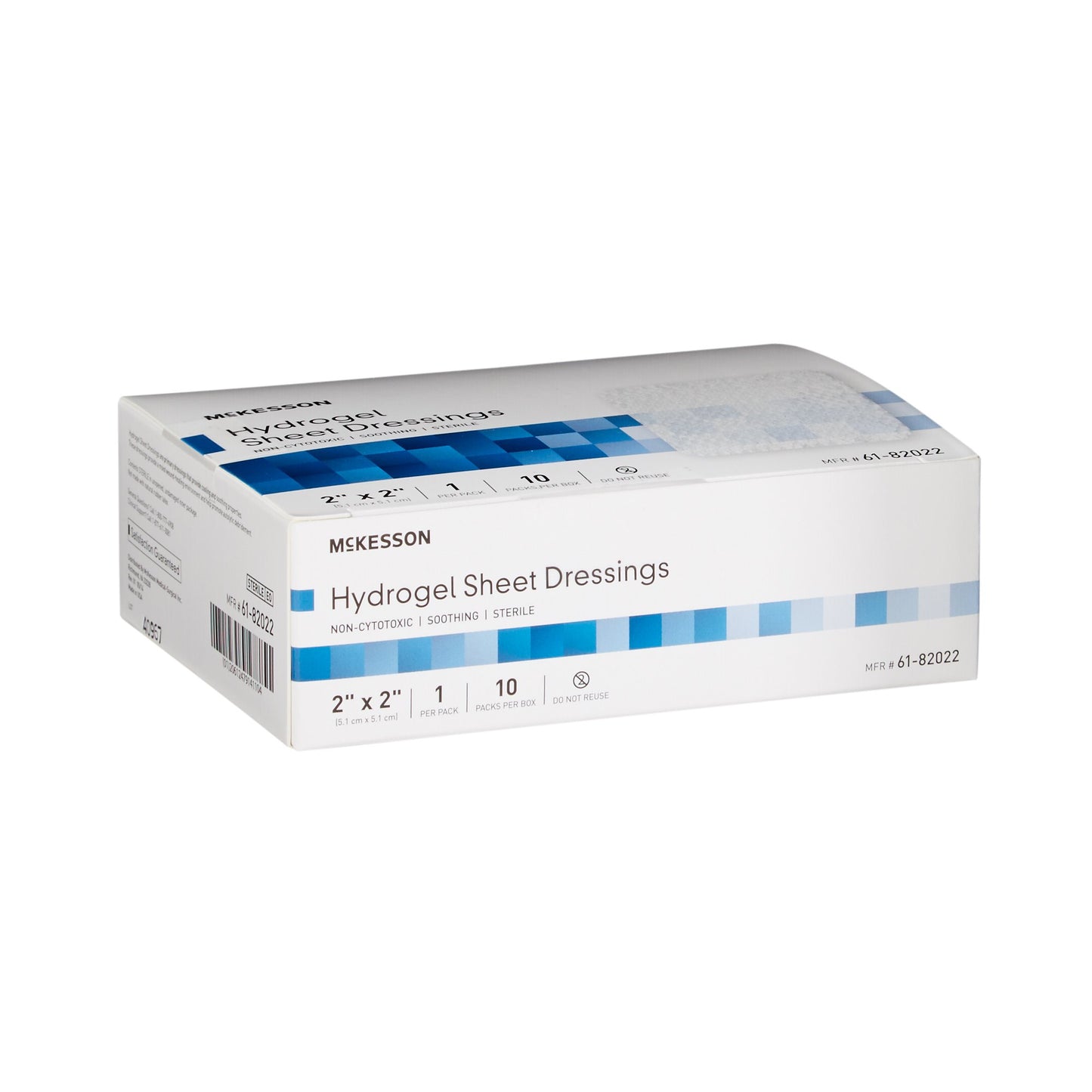 DRESSING, HYDROGEL SHEET STR LF 2X2 (10/BX 4BX/CS)