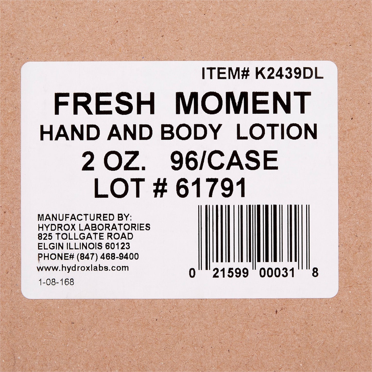 LOTION, HAND & BODY 2OZ (96/CS