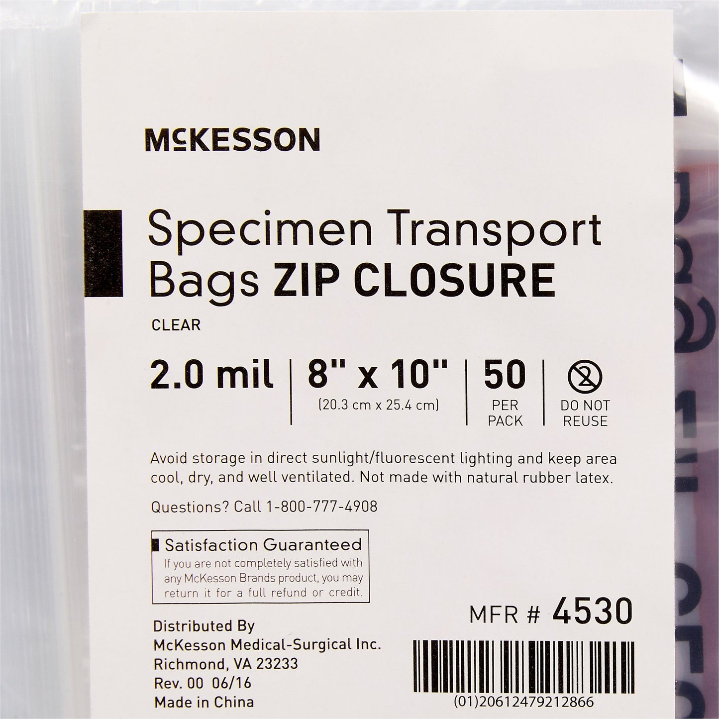 BAG, SPECIMEN 8X10 CLR (1000/CS) PSSRD2