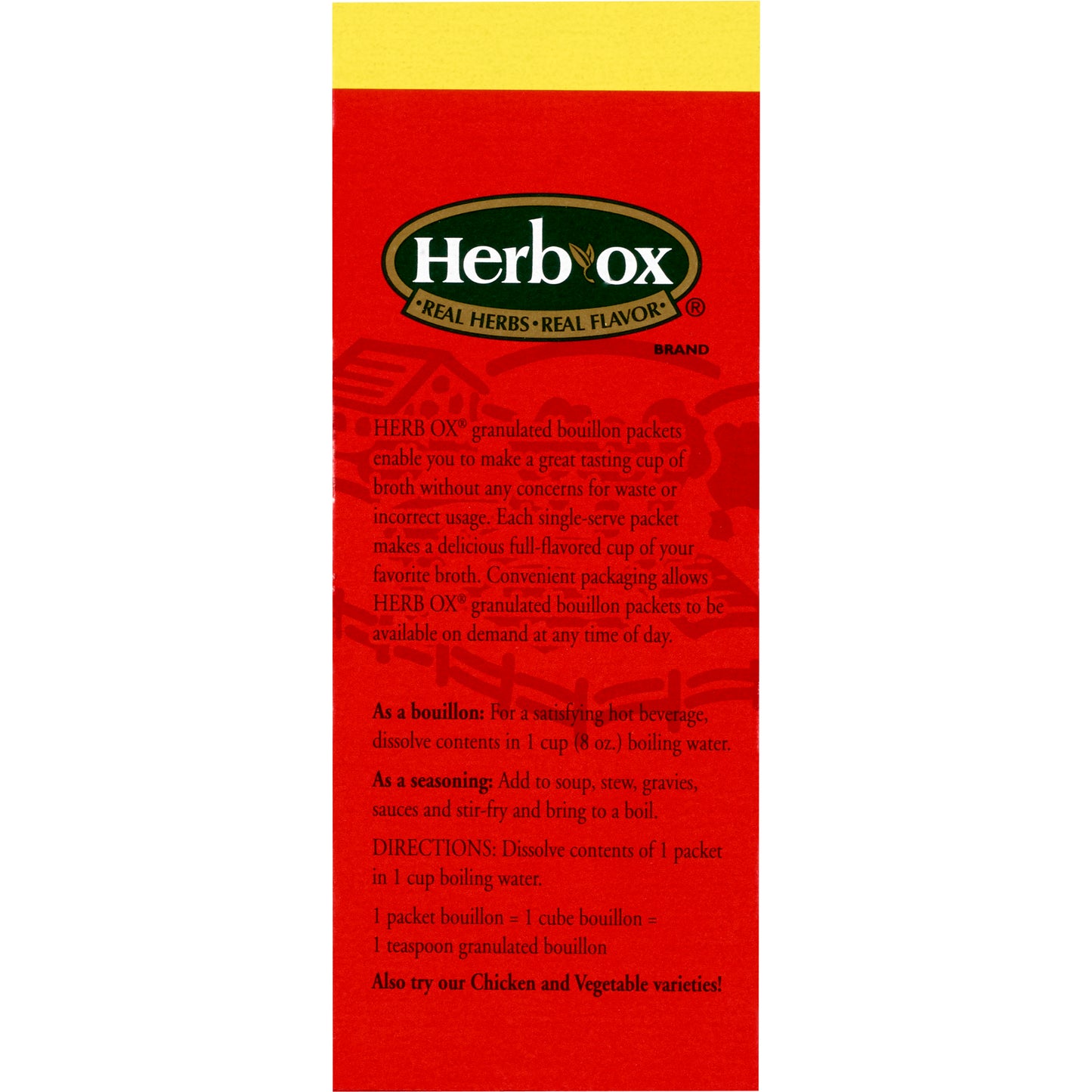 BROTH, BEEF BOUILLON SODIUM FREE HERBOX SEASON (50/BX 6BX/CS