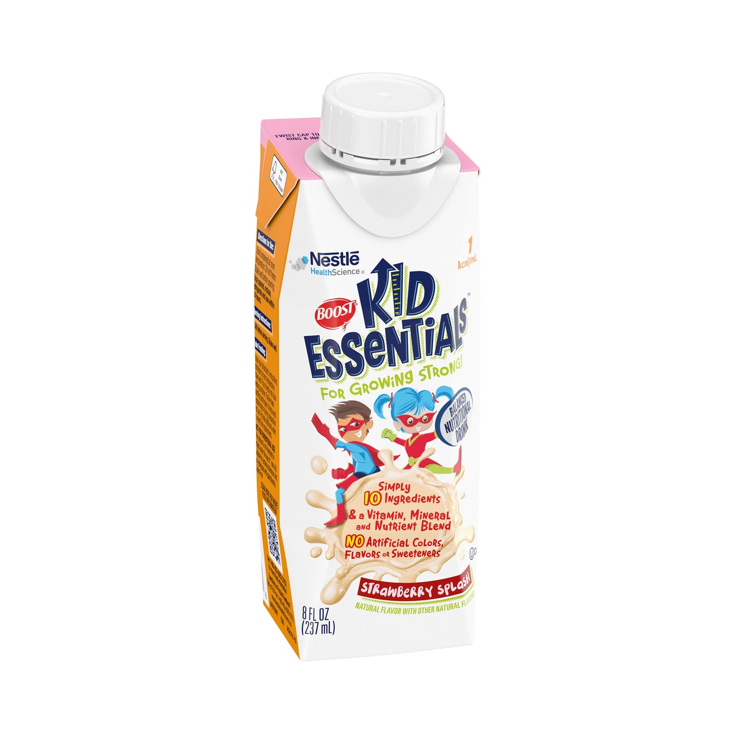 BOOST, KID ESSENTIALS STRWBRY SPLASH 8OZ (24/CS)