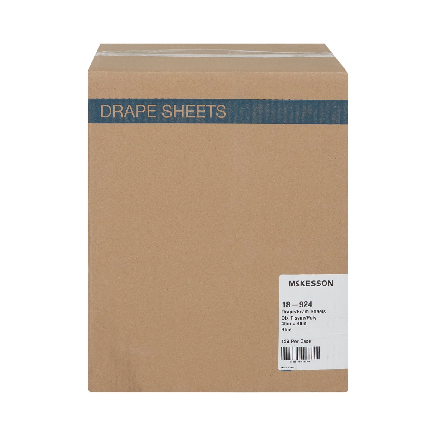 SHEET, DRAPE TISSUE/POLY BLU 40X48 (100/CS)
