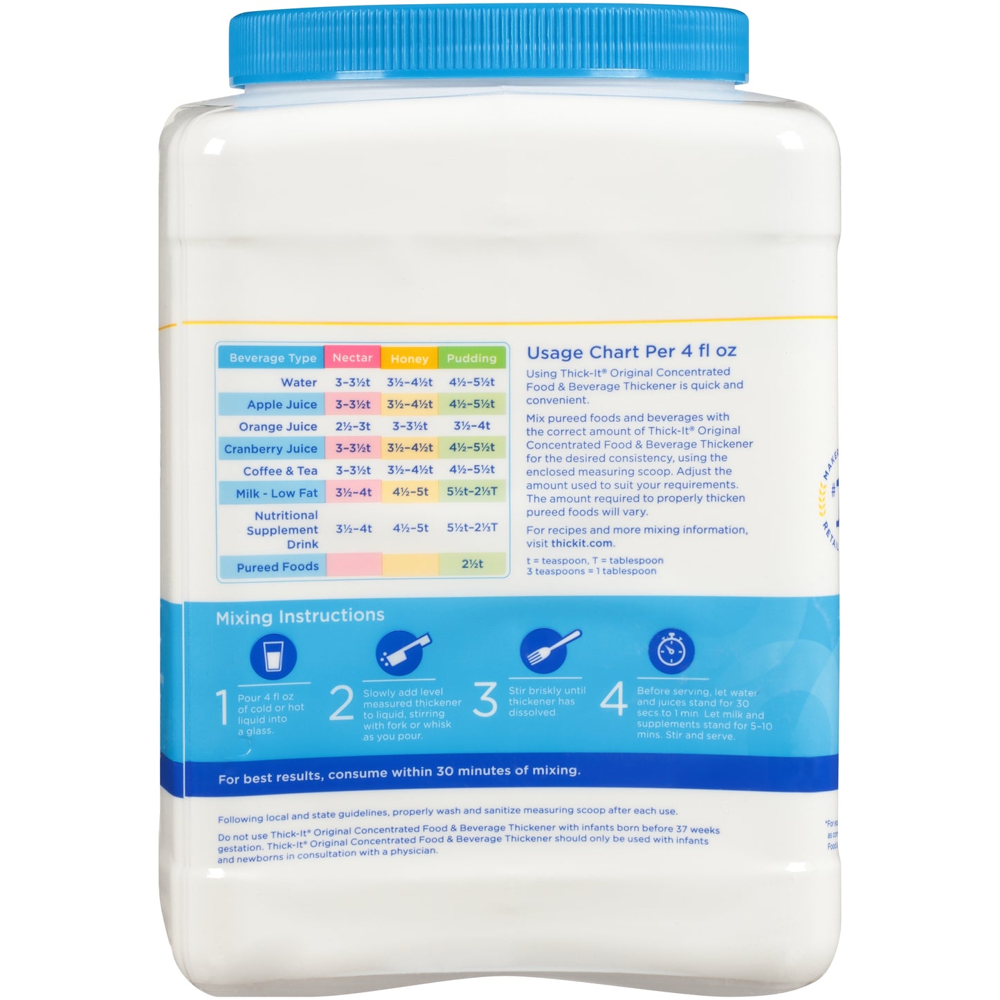 THICK IT, INSTANT FOOD THICKENER 36OZ (6/CS)