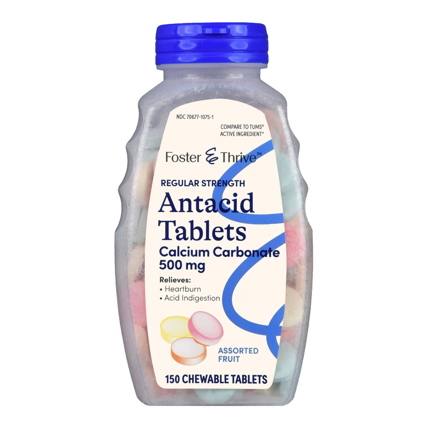 ANTACID, TAB CHEW FT CALCIUM ASTDFLAVOR 500MG (150/BT)