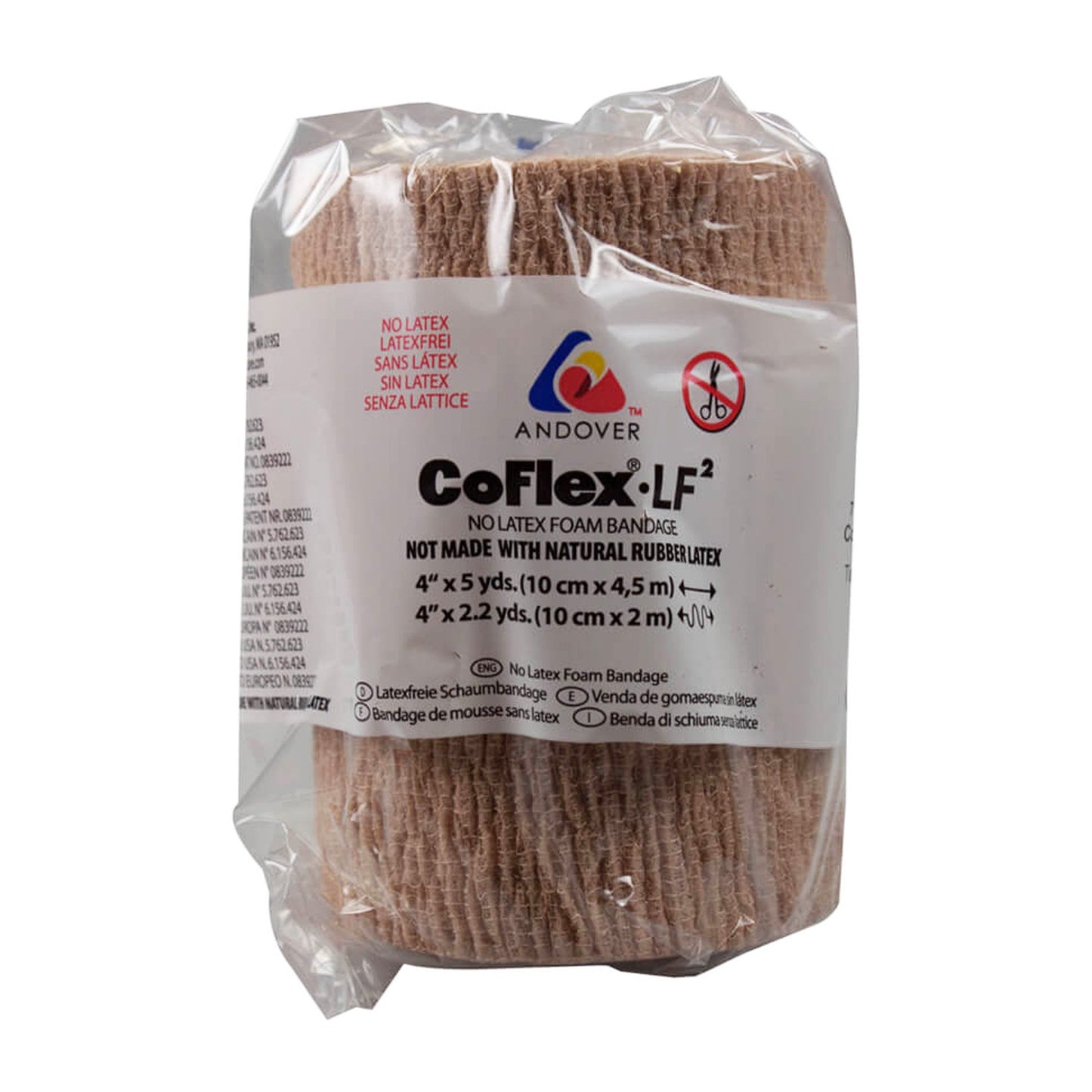 BANDAGE, CO-FLEX 4"X5YDS LF2 TAN (18RL/CS)