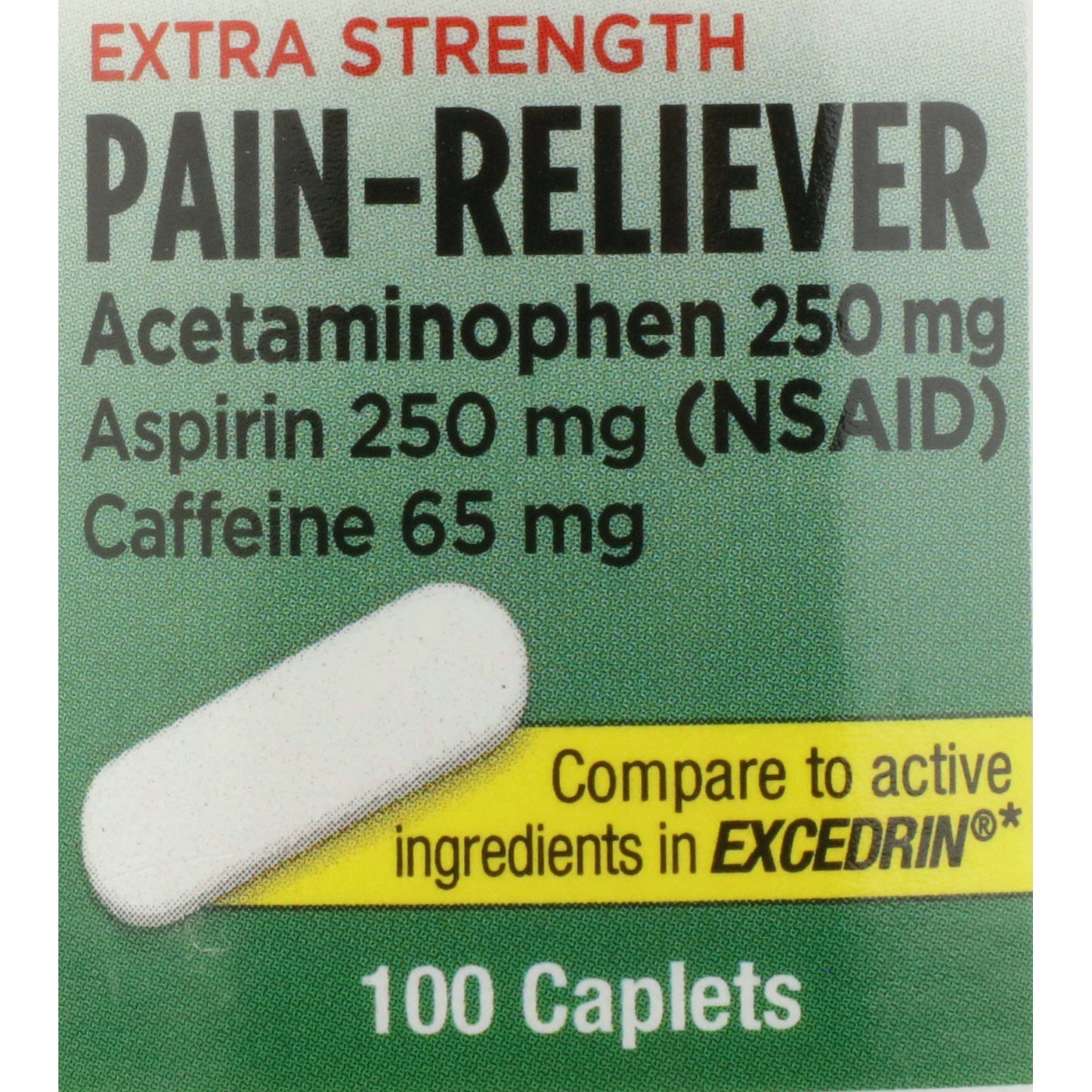 PAIN RELIEF XS, EXCEDRIN TAB (100/BT 12BT/CS)