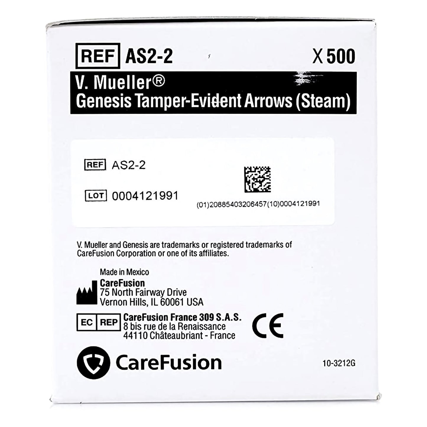 ARROW, TAMPER EVIDENT WHT (1000/BX) CARFUS