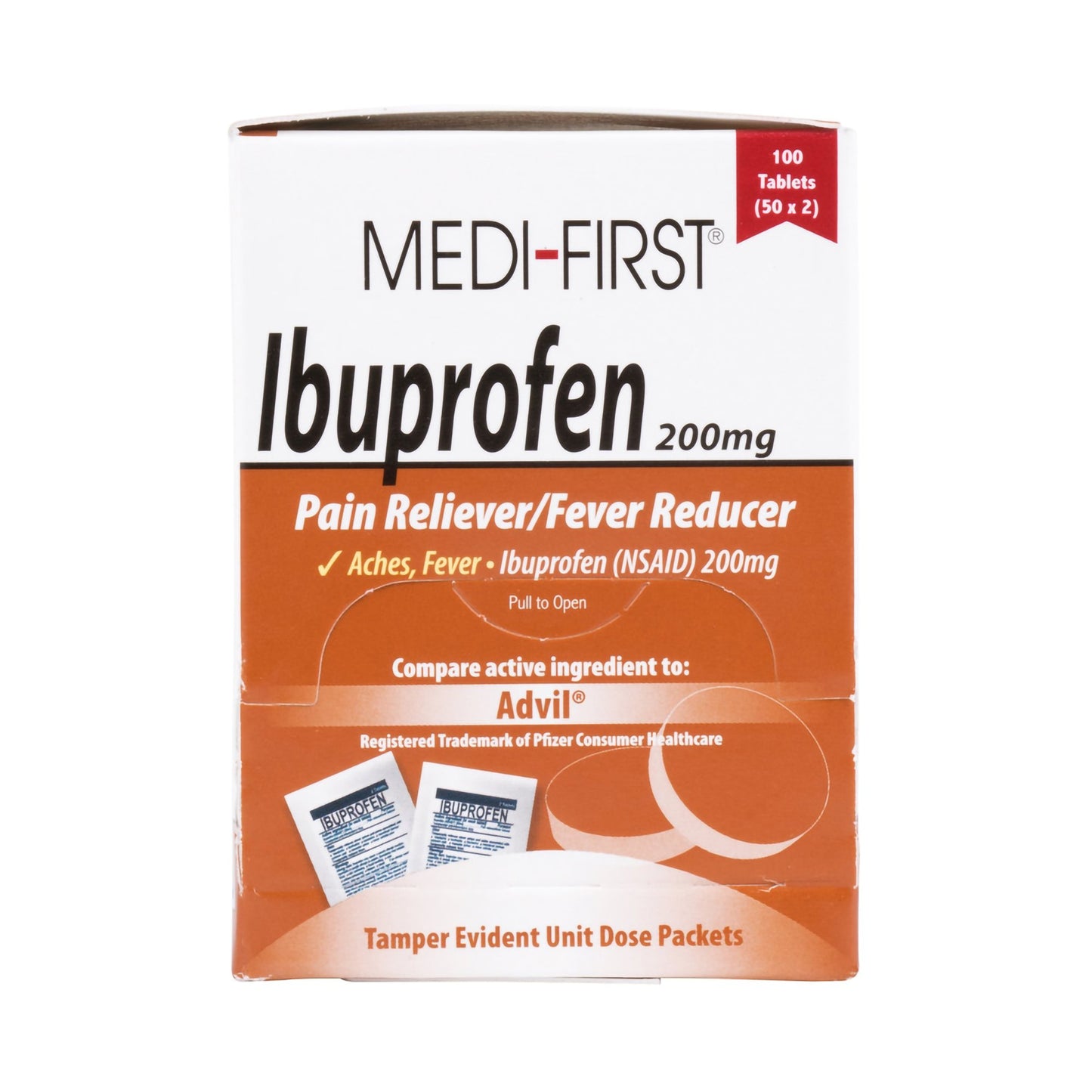 IBUPROFEN, 200MG (100/BX 24BX/CS)