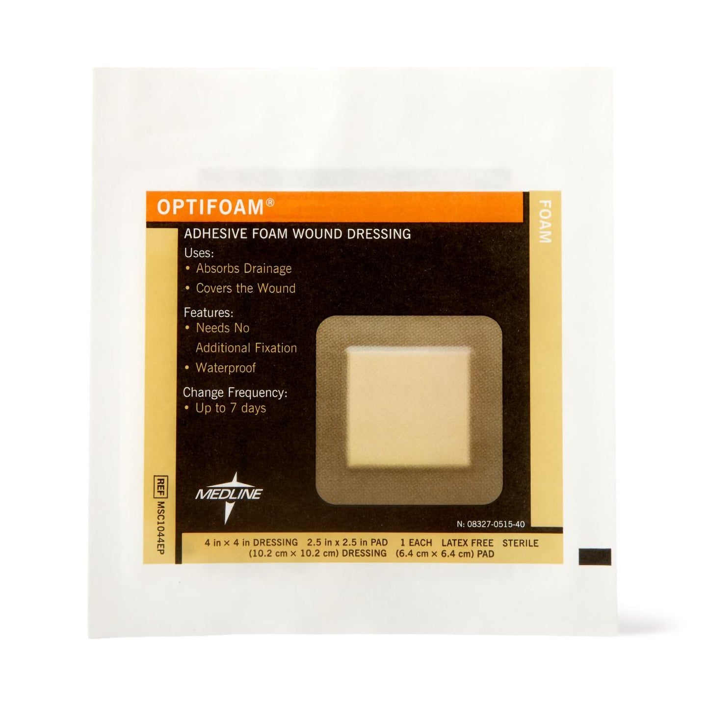 DRESSING, ADHSV OPTIFOAM 4"X4"(10/BX 10BX/CS)