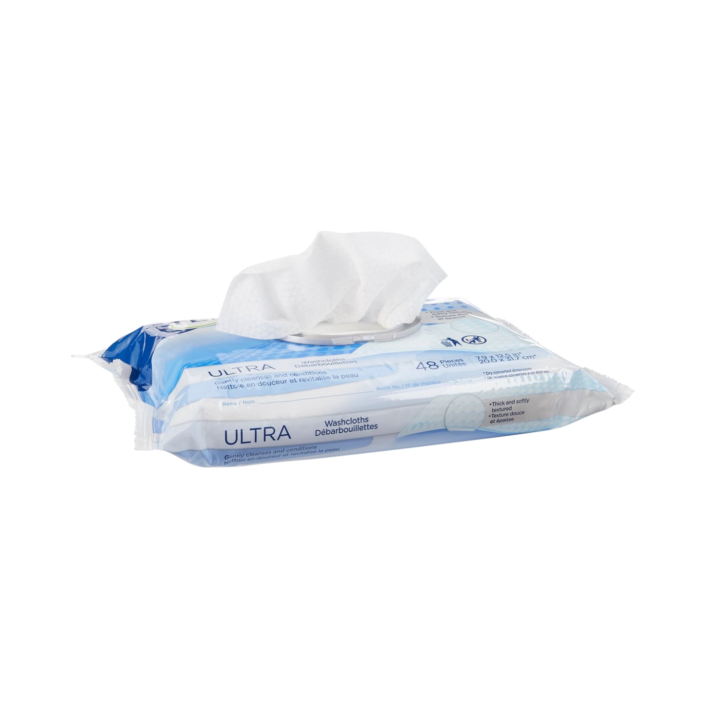 WASHCLOTH, WET ULTRA TENA DISP(48/PK 12PK/CS) SCAPER