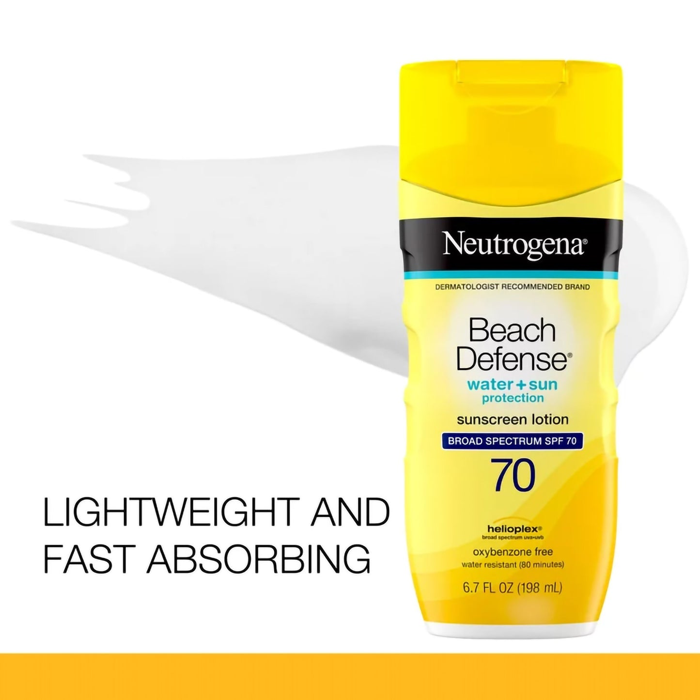 SUNSCREEN, LOT NEUTROGENA BEACH DEFENSE SPF70 6.7OZ