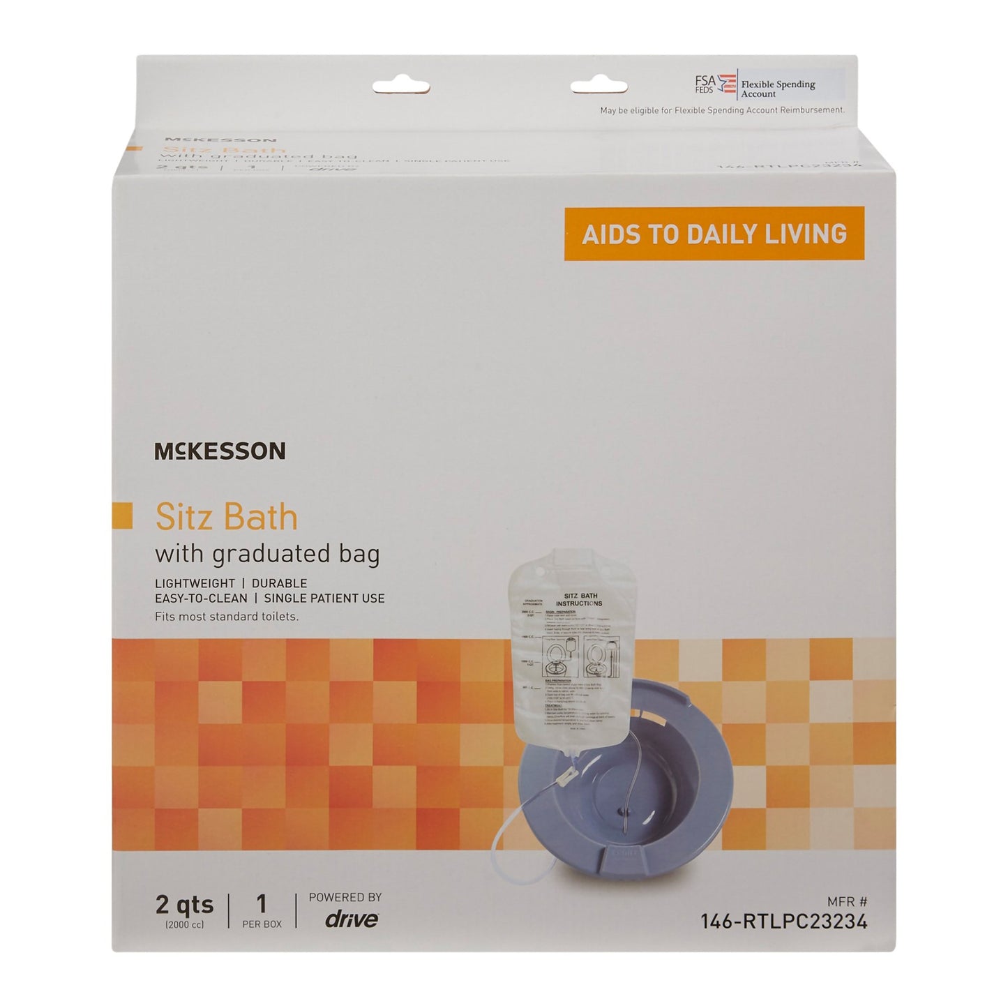 SITZ BATH, GRY (6EA/CS)