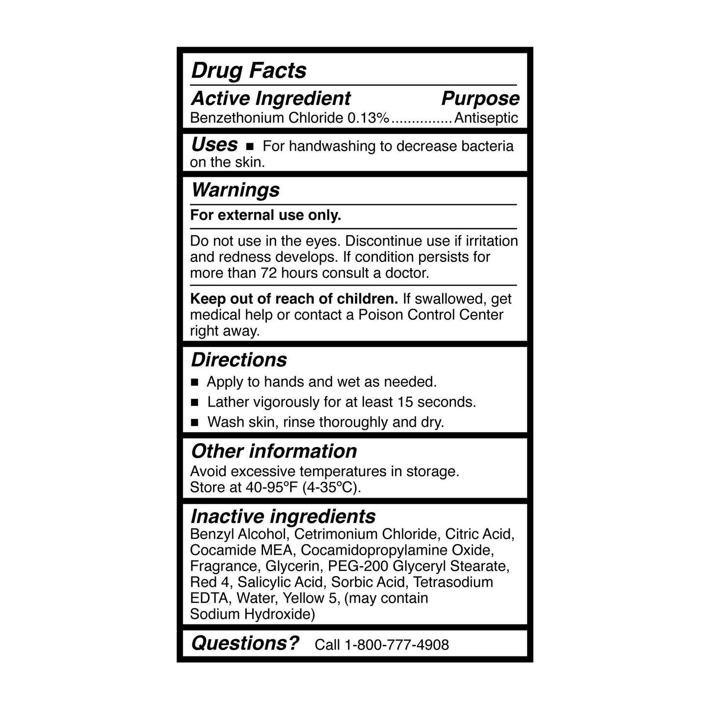 SOAP, MCKESSON ANTIB BENZETHONIUM CHLORIDE 8OZ (48/CS)