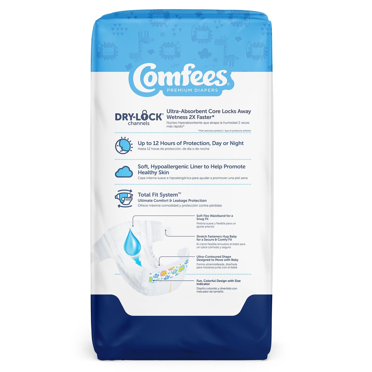 DIAPER, BABY COMFEES SZ1 (50/BG 4BG/CS)