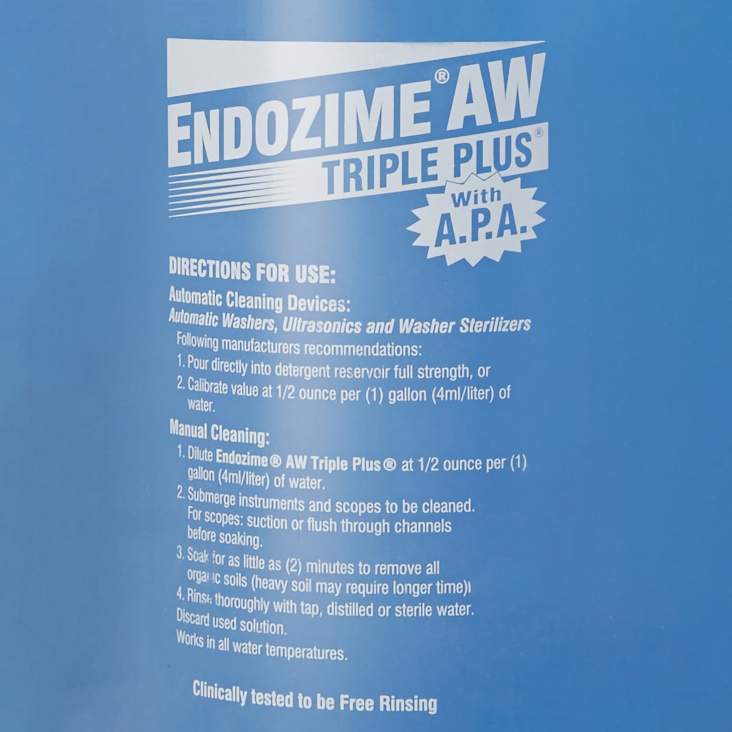 DETERGENT, ENDOZIME AW PLUS W/APA GL (4/CS)
