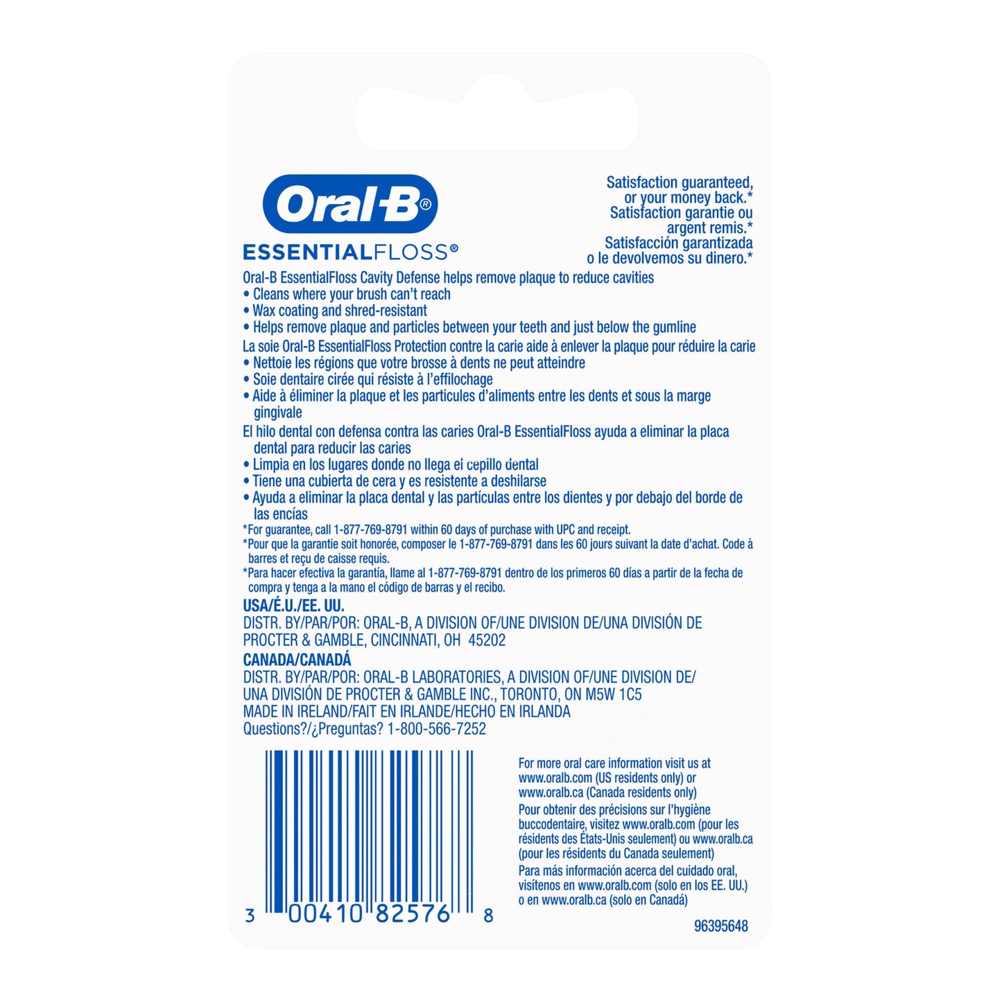 FLOSS, ESSENTIAL ORAL-B UNFLAV54YD