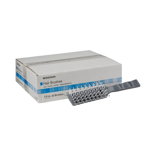 HAIRBRUSH, PLAS GRY (12/BX 24BX/CS)