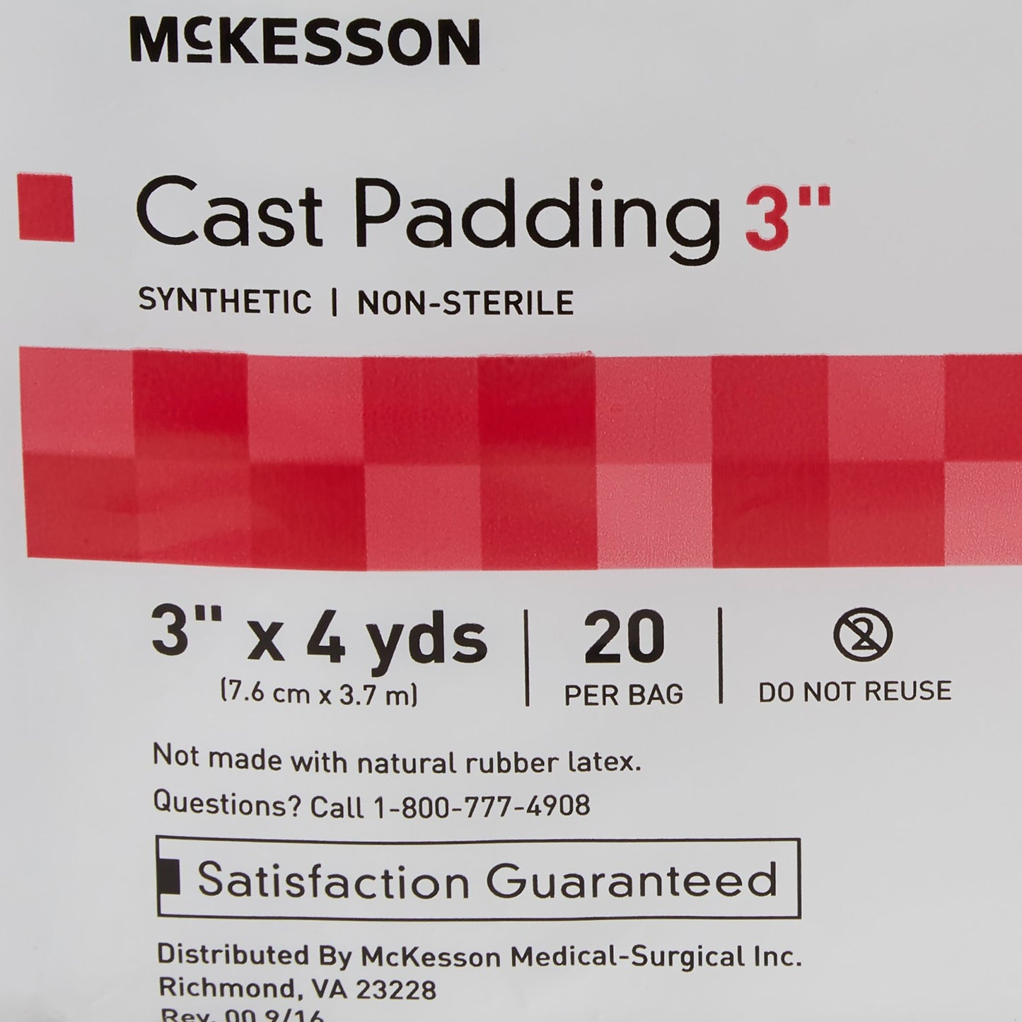 PADDING, CAST SYN 3"X4YDS (20RL/BG 4BG/CS)