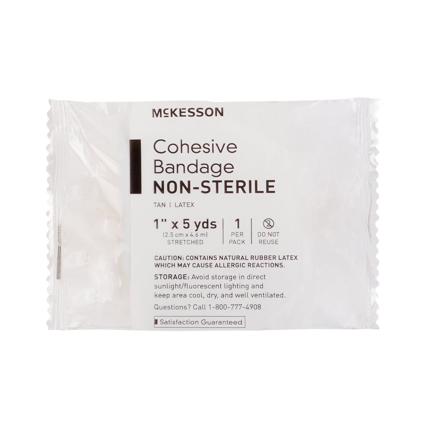 BANDAGE, COHESIVE N/S TAN 1" (30PK/CS)