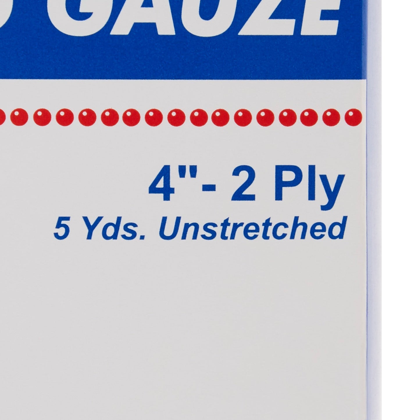 GAUZE, STR ROLLED 2PLY 4" (12/BG 8BG/CS)