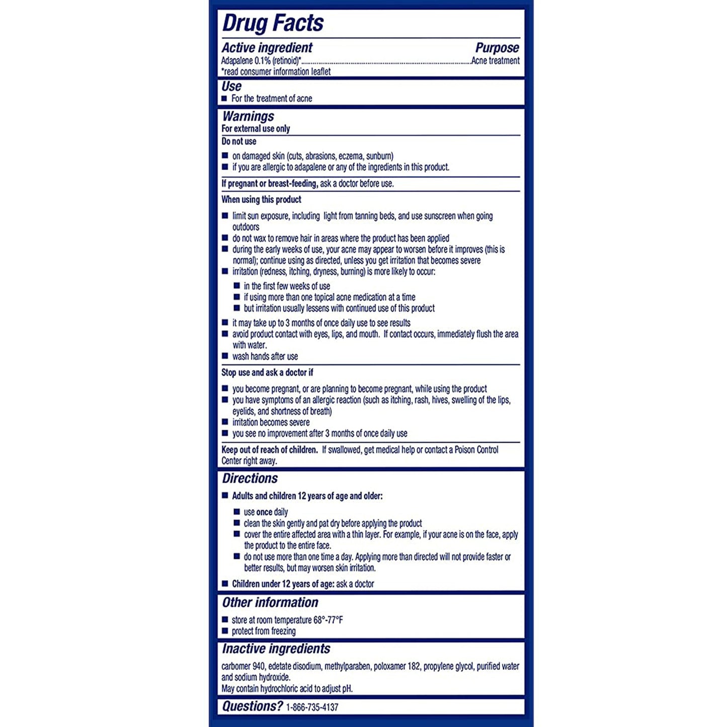 DIFFERIN, GEL 0.1% 15GM (1/EA)