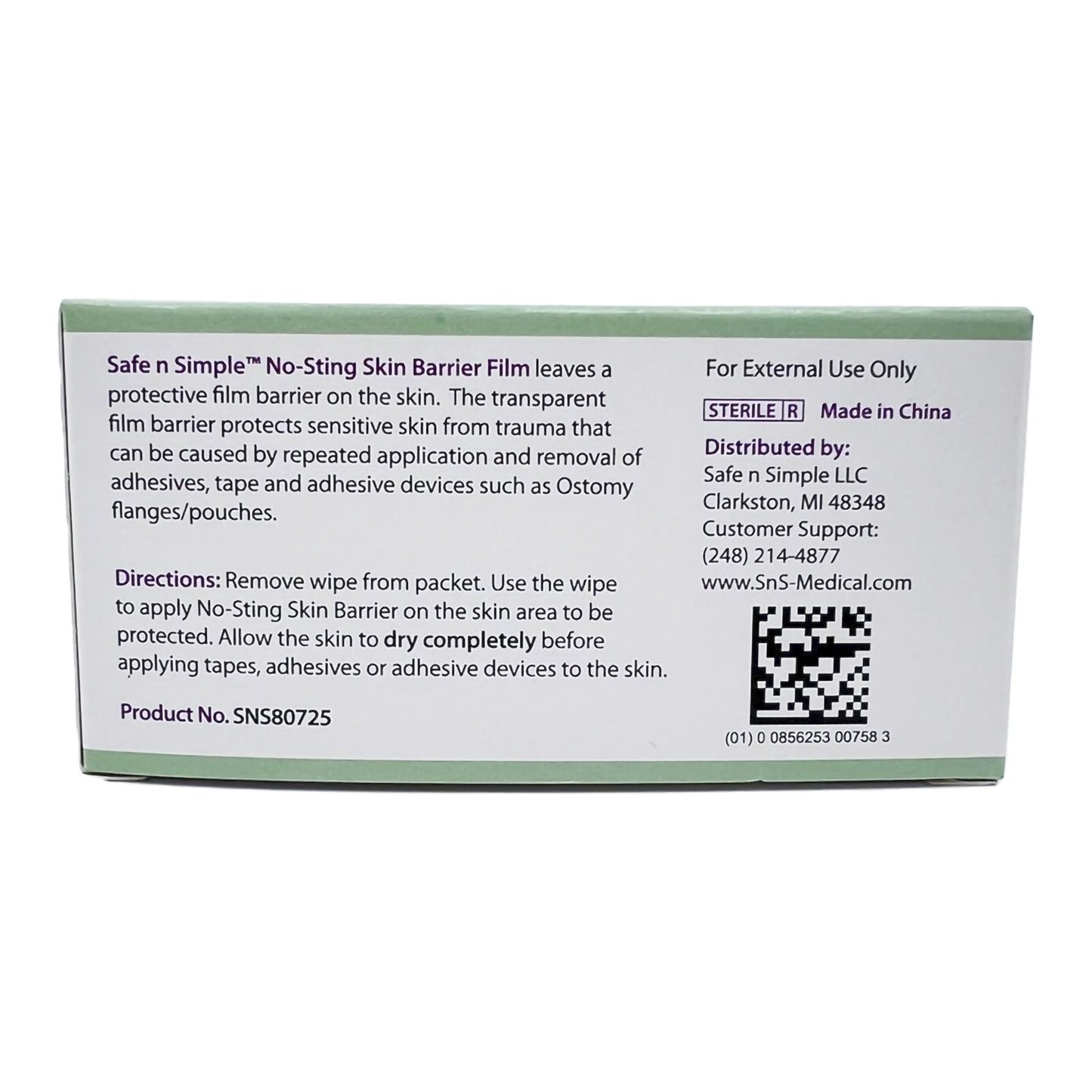 WIPE, SKN BARR NO STING (25/BX100BX/CS)