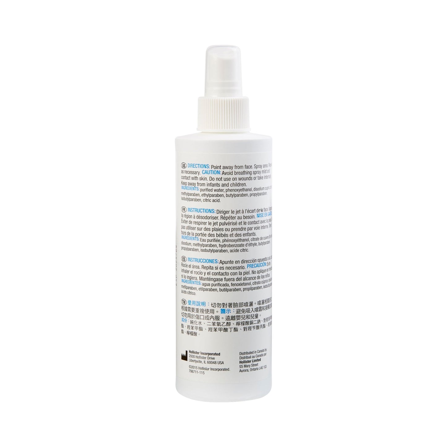 DEODORIZER, SPRAY UNSCNTD M9 8OZ (6/BX)