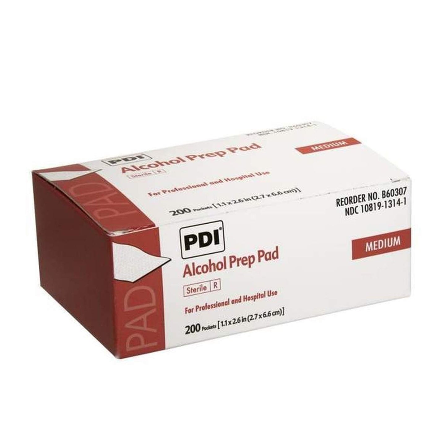 PAD, ALCOHOL PREP STR MED (200/BX)
