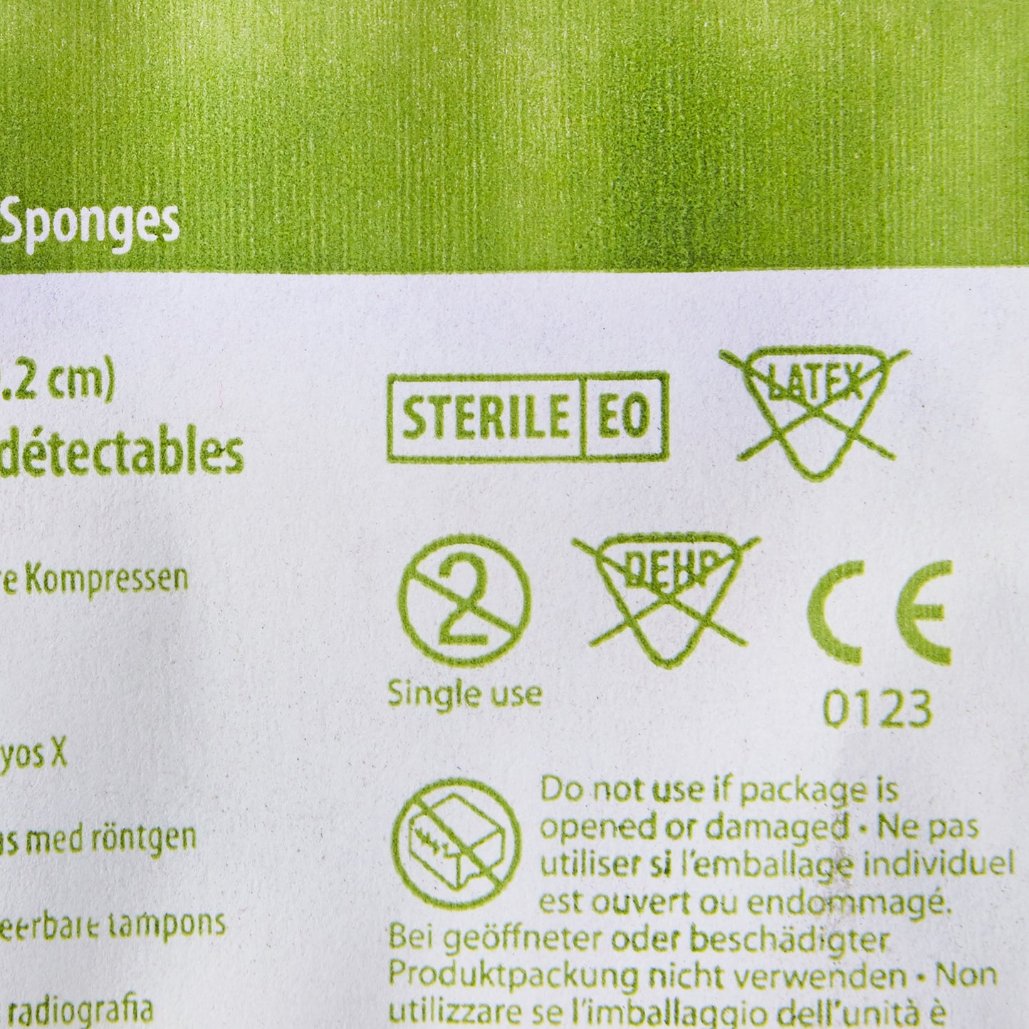 SPONGE, XRAY STR 4"X4" (10/TR 128TR/CS) KENDAL
