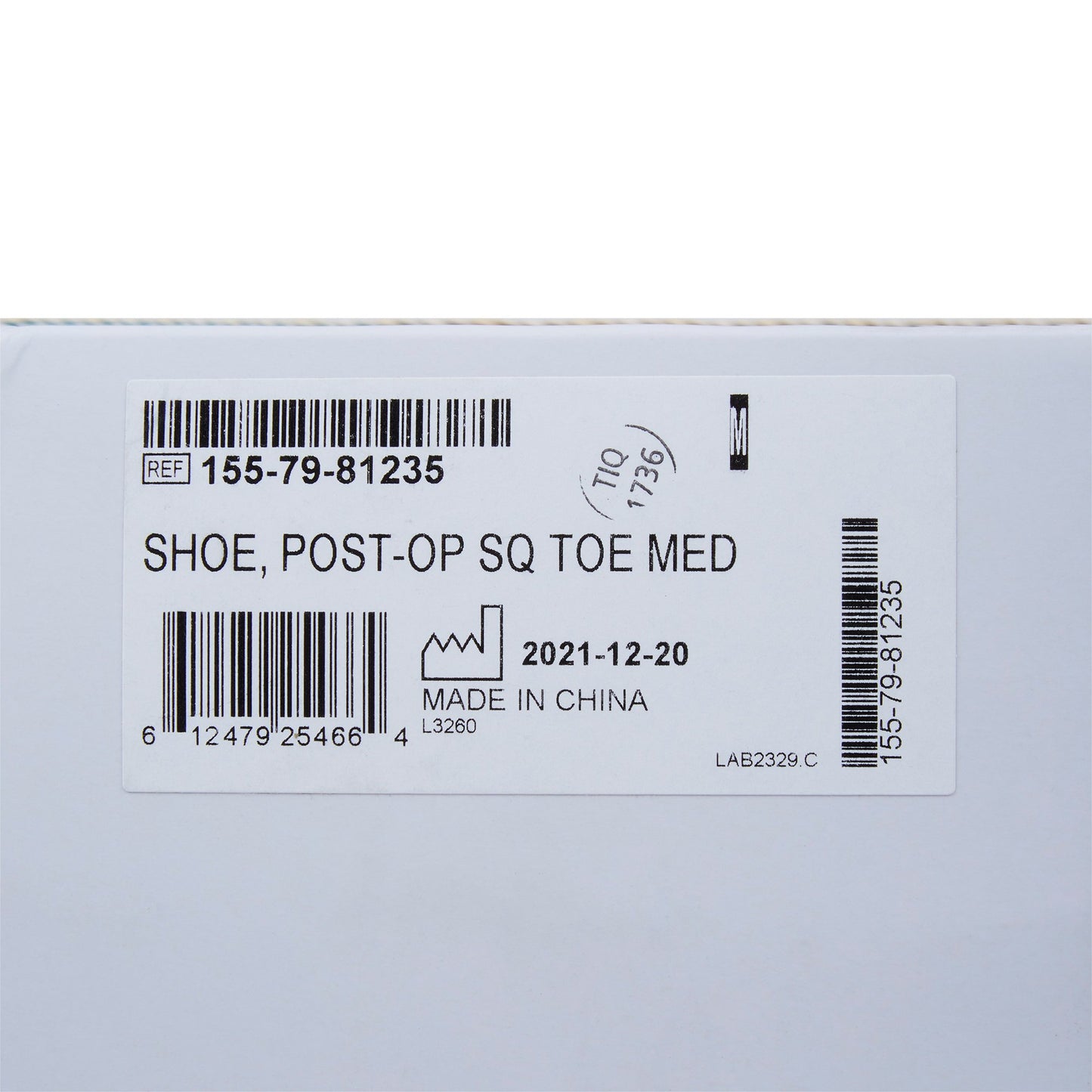 SHOE, POST-OP SQ TOE MED