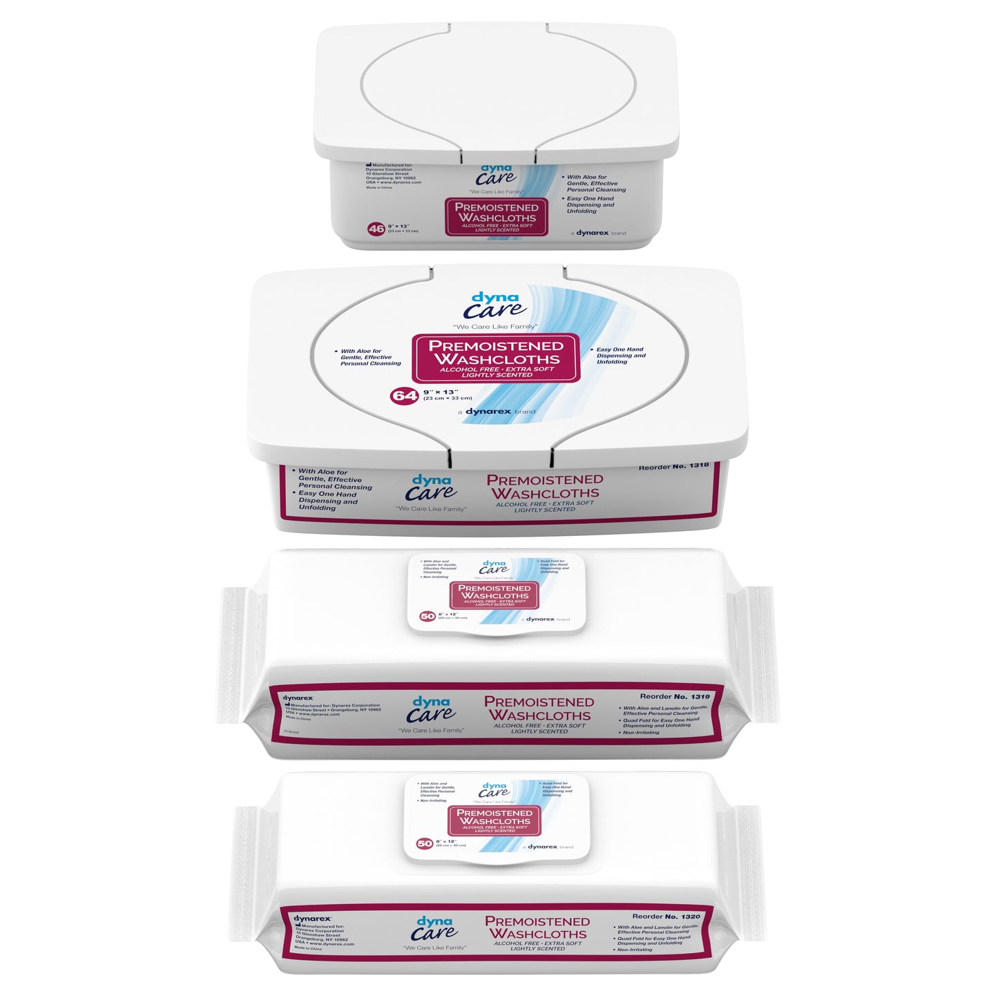 WASHCLOTH, WET CLEANSING ADLT REFILL 9X13" (64/PK 8PK/CS)