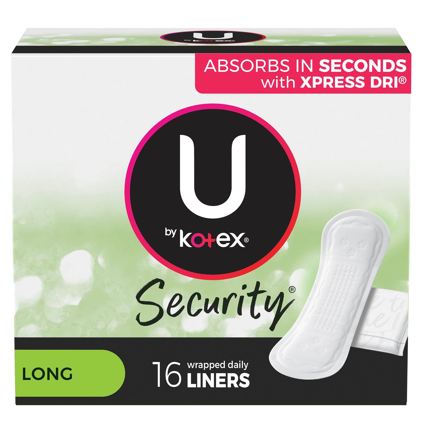 LINER, PANTY KOTEX INDIVIDUAL WRAP (16/PK 12PK/CS)
