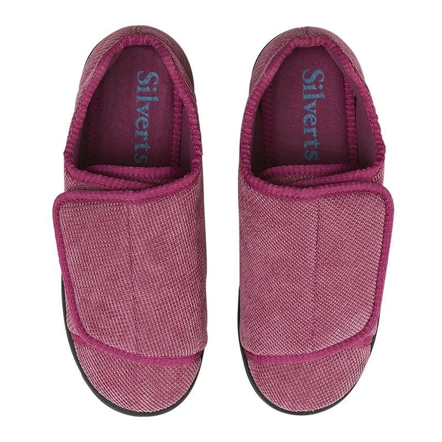 SLIPPER, SILVERTS EASY CLOSUREDUSTY ROSE 2XWIDE SZ10