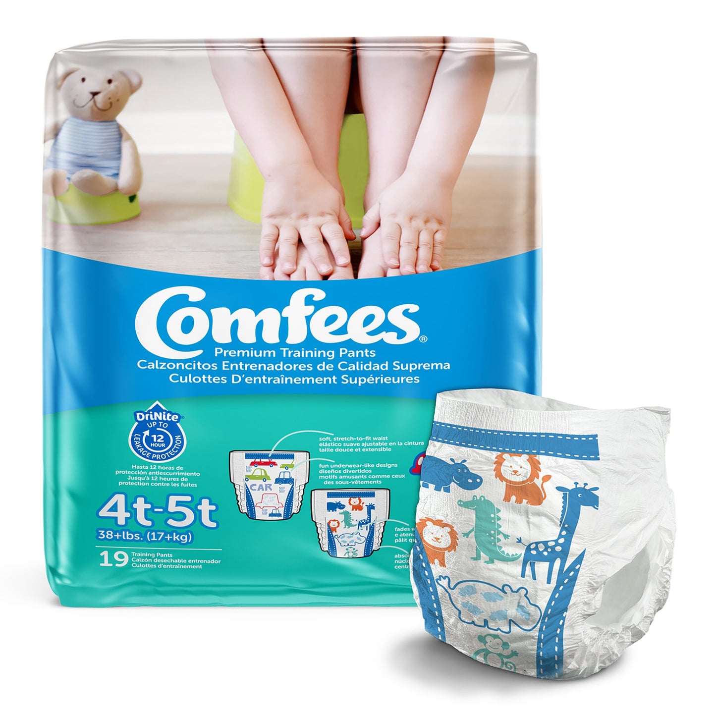 PANTS, TRAINING COMFEES BOYS 4T-5T (19/BG 6BG/CS)