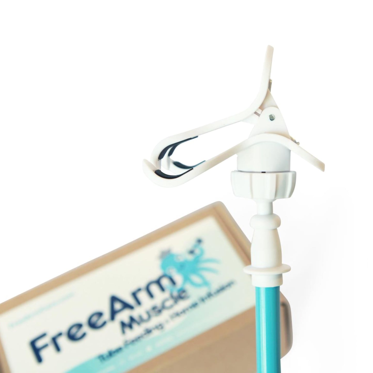 HOLDER, TUBE FEED & INFUSN W/CLAMP UP TO 2" WD BLU (50/CS)