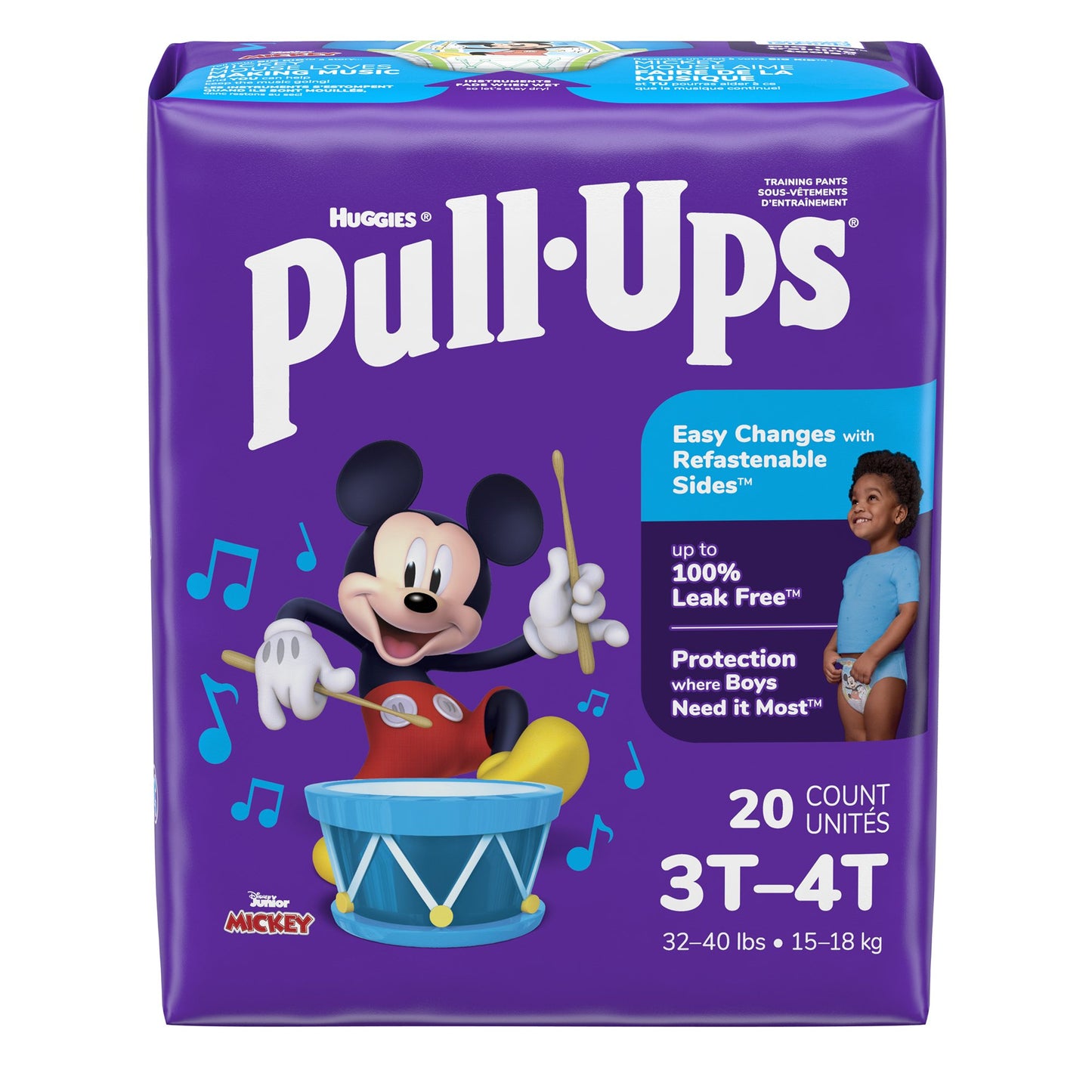 PANTS, TRAINING PULL-UPS LEARNING DESIGN BOY 3T-4T (20/PK 4P