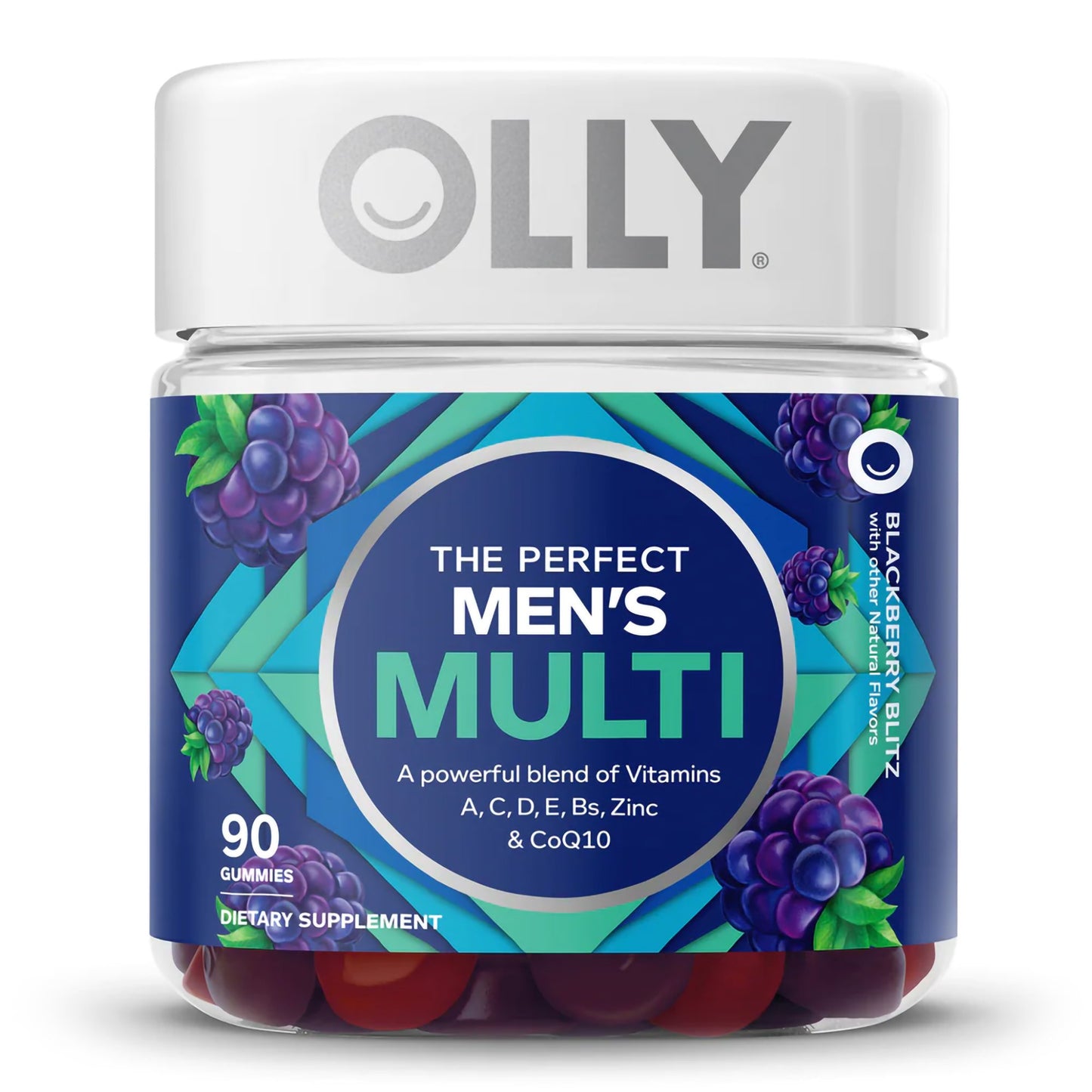 OLLY, GUMMY MENS MULTI BLK BERRY (90/BT)