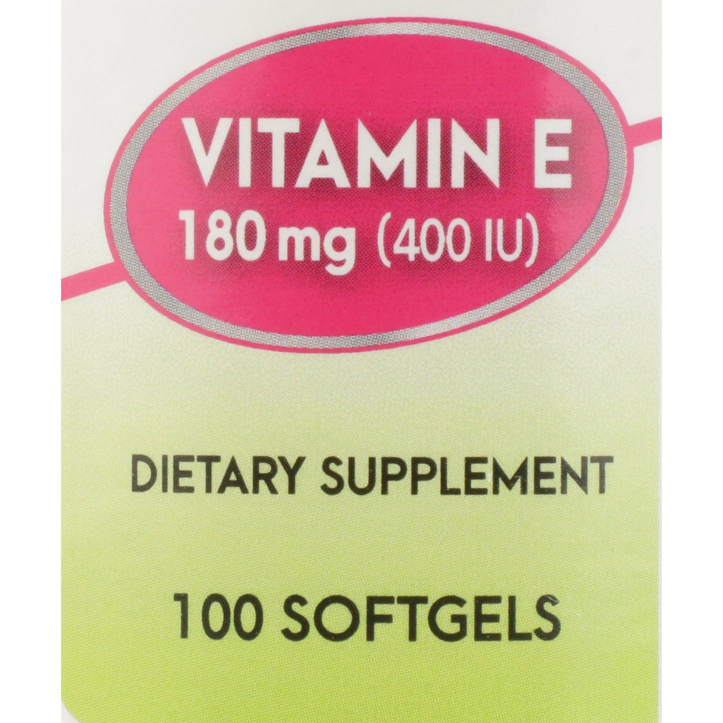 VIT E, SFT GEL 400IU (100/BT 12/CS)