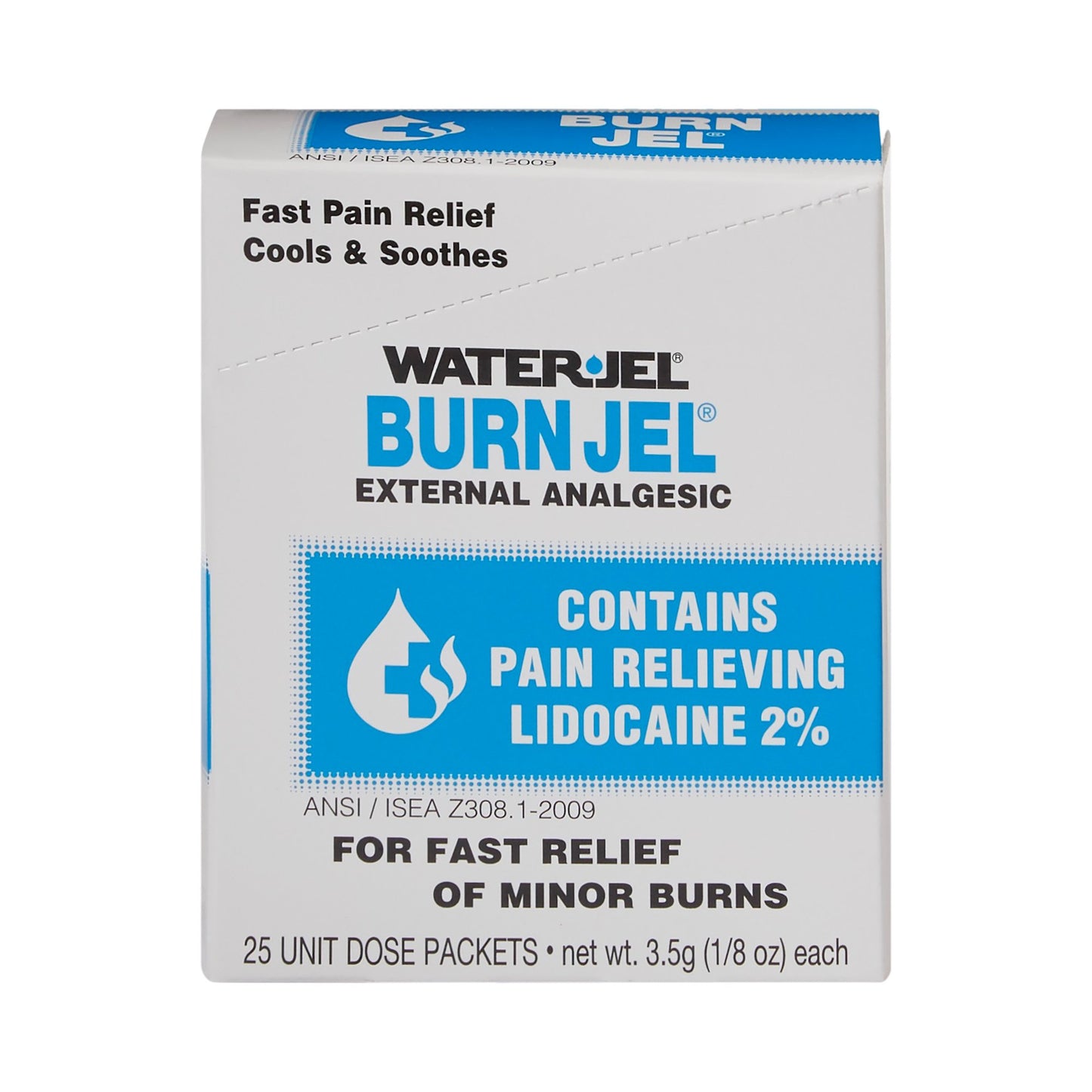 GEL, BURN WATERJEL 1/8 OZ PKT (25/BX 24BX/CS)