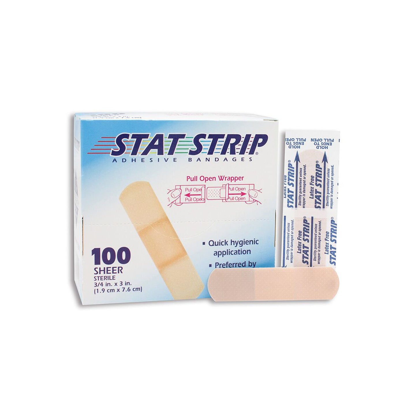 BANDAGE, ADHSV ZIP STRIP (100/BX) DERSCI